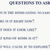 Questions To Ask During A Bomb Threat